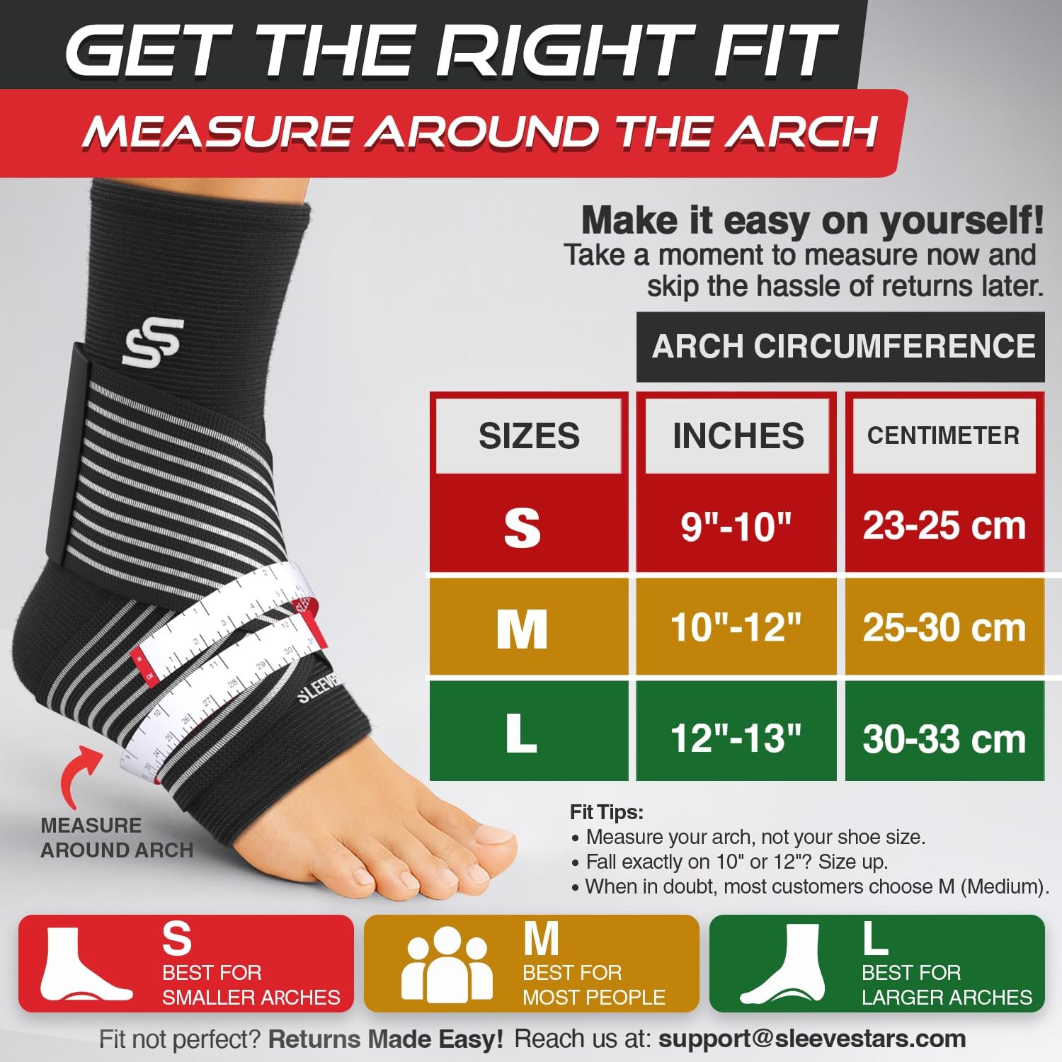 Sleeve Stars Ankle Brace for & Men, Ankle Wrap for Sprain, Compression Sleeve…