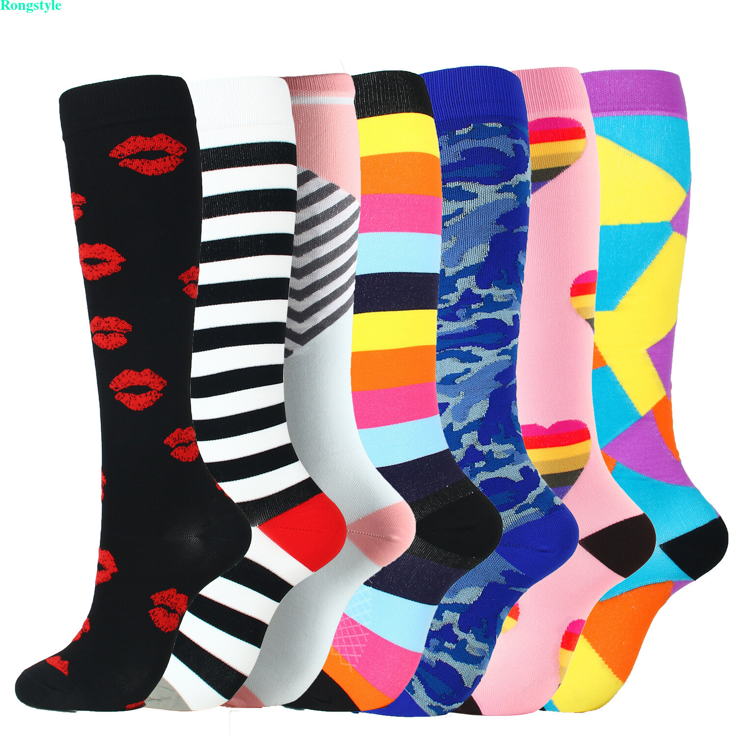 Lot Compression Socks Stockings Knee High Women Mens Medical 20-30 mmHG S/M-X/XL