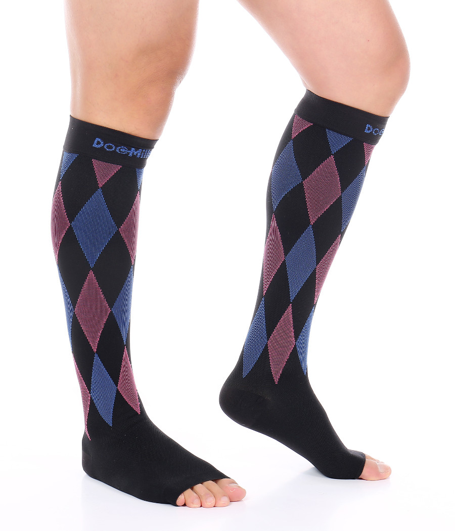 DOC MILLER MEDIAS DE COMPRESION PUNTA ABIERTA 3040mmHg MANGAS PARA DOLOR VARICES