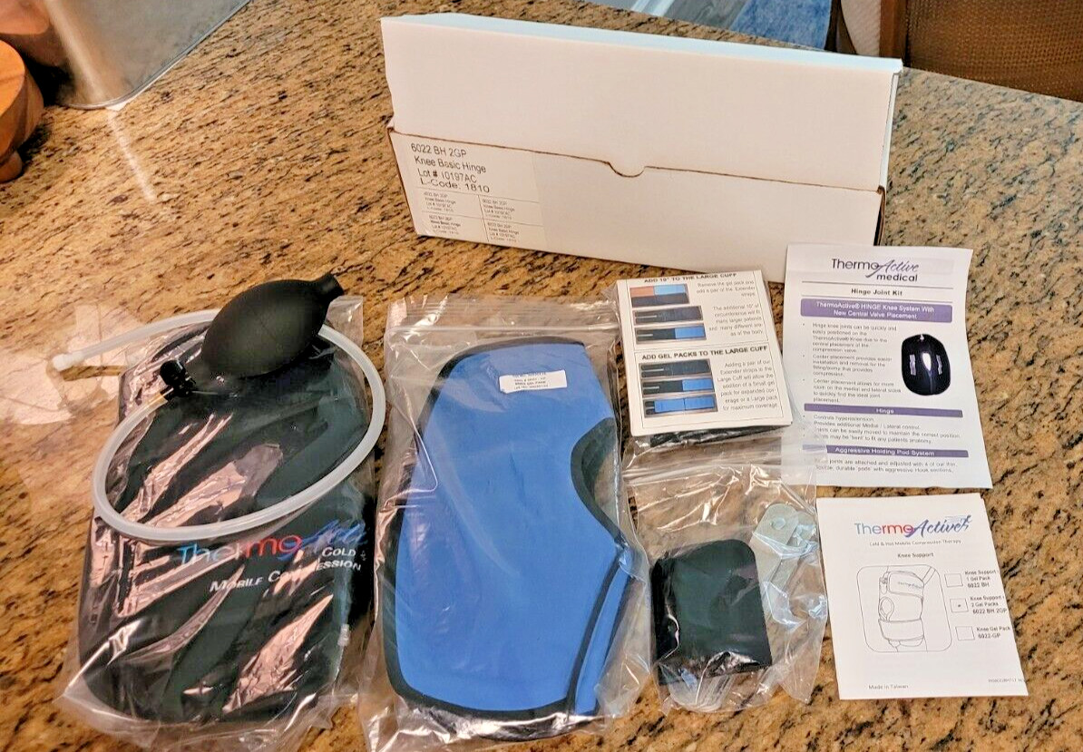 THERMO ACTIVE ROM MEDICAL KNEE ELBOW SUPPORT RANGE OF MOTION JOINT KIT 6023 NEW