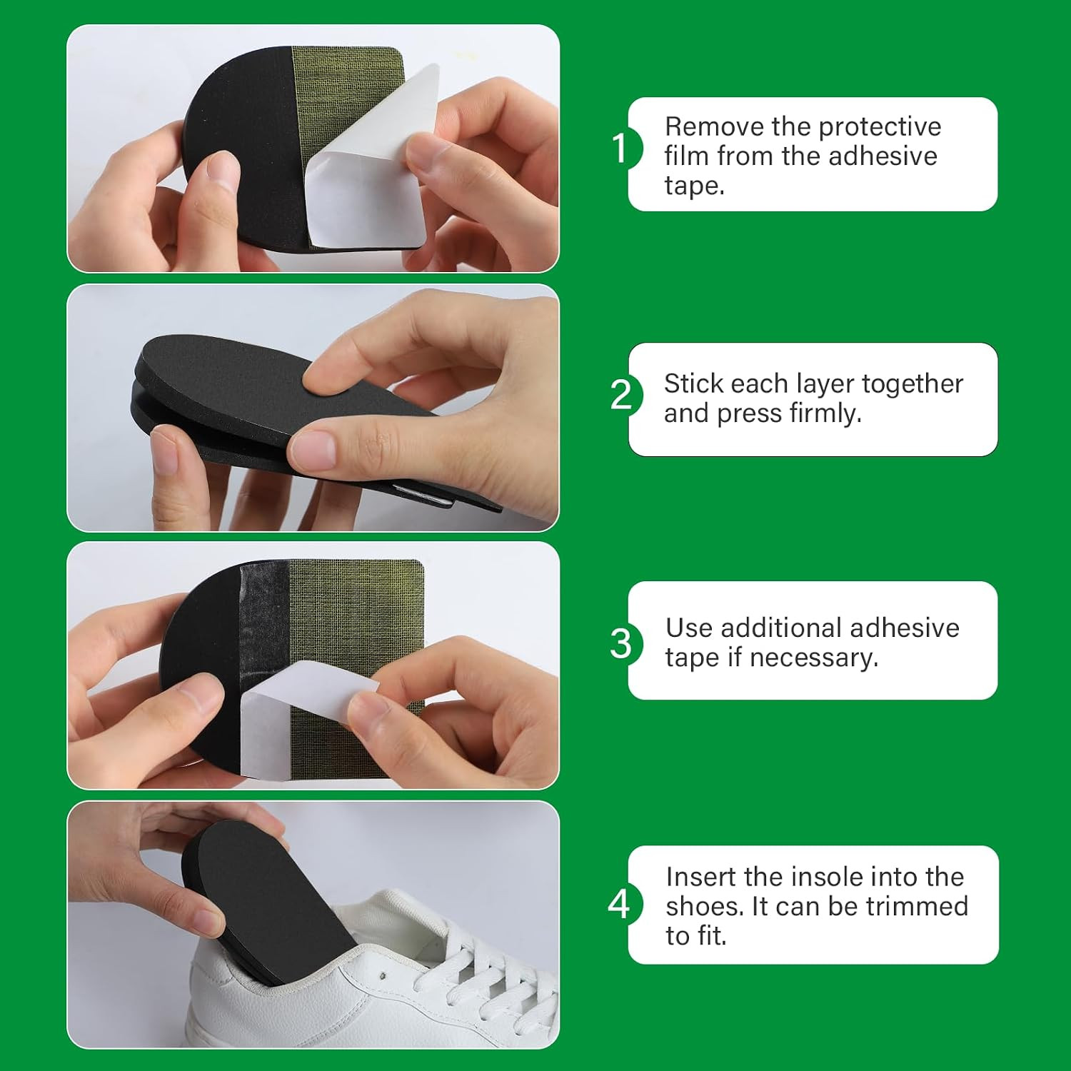 Adjustable Heel Lift Inserts- Orthopedic Shoe Lifts,Black,1 Pair,M | Shoe Lift
