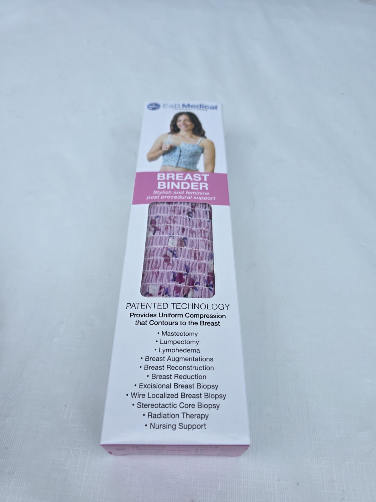 Expand-A-Band Medical Lined Breast Binder Petite Lined Lavender Color