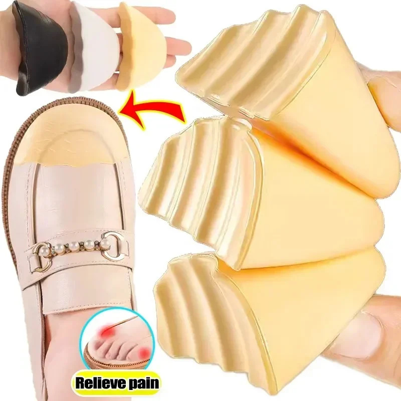 2Pcs anti Forward Sliding Forefoot Insert Pads Cuttable PU Foam Toe Plugs Reduce