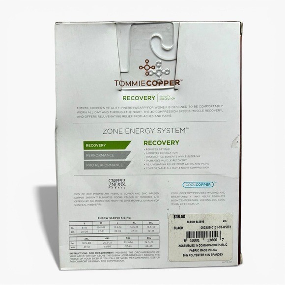 🌻NEW w/tag Tommie Copper Women’s Vitality Elbow Compression Sleeve Size 4XL