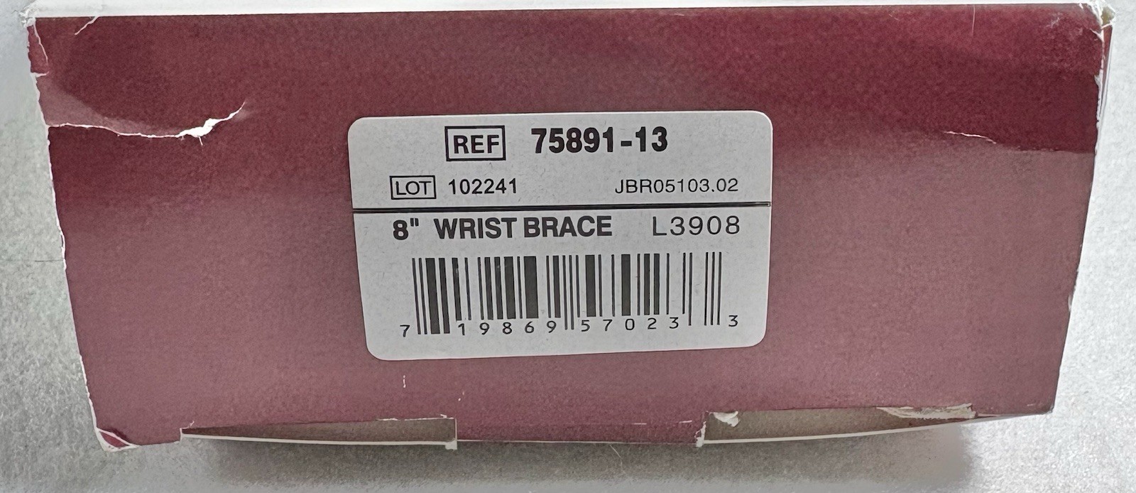 FLA Orthopedics ProLite 8” Wrist Brace L/XL Left Black New In Box Latex Free