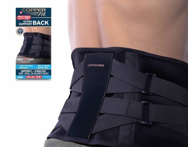 Copper Fit Plus Size Ultra Back Support fits up to 3XL NEW in Box