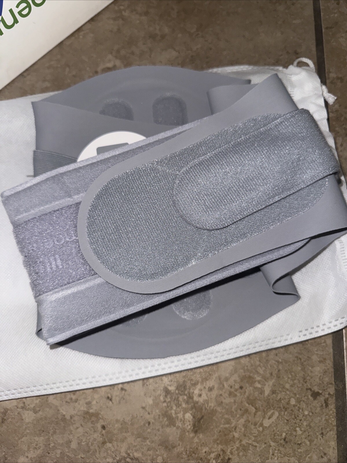 Moenmedic X-shaped Back Brace Lower Back Pain Relief Gray and Ink Blue Medium