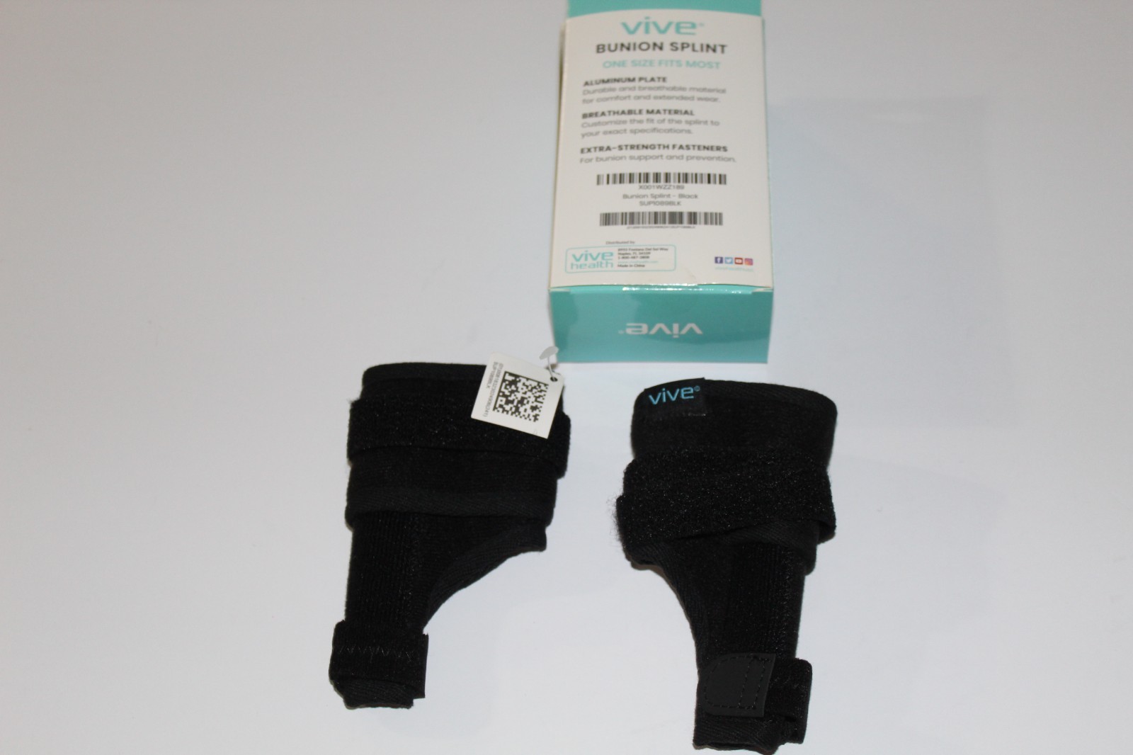 VIVE 1 pair Bunion Splint-Black-OSFM-NEW-SUP1089