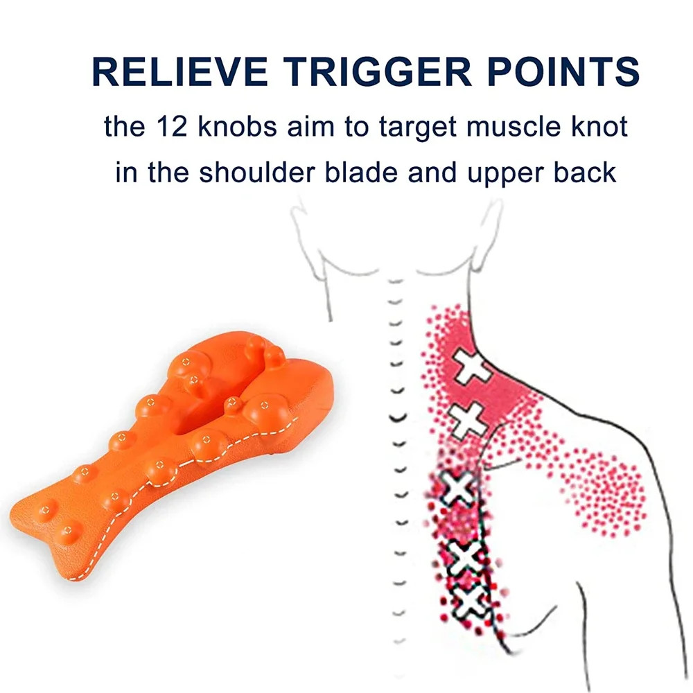 Neck and Shoulder Relaxer with Upper Back Massage Point, Cervical Traction