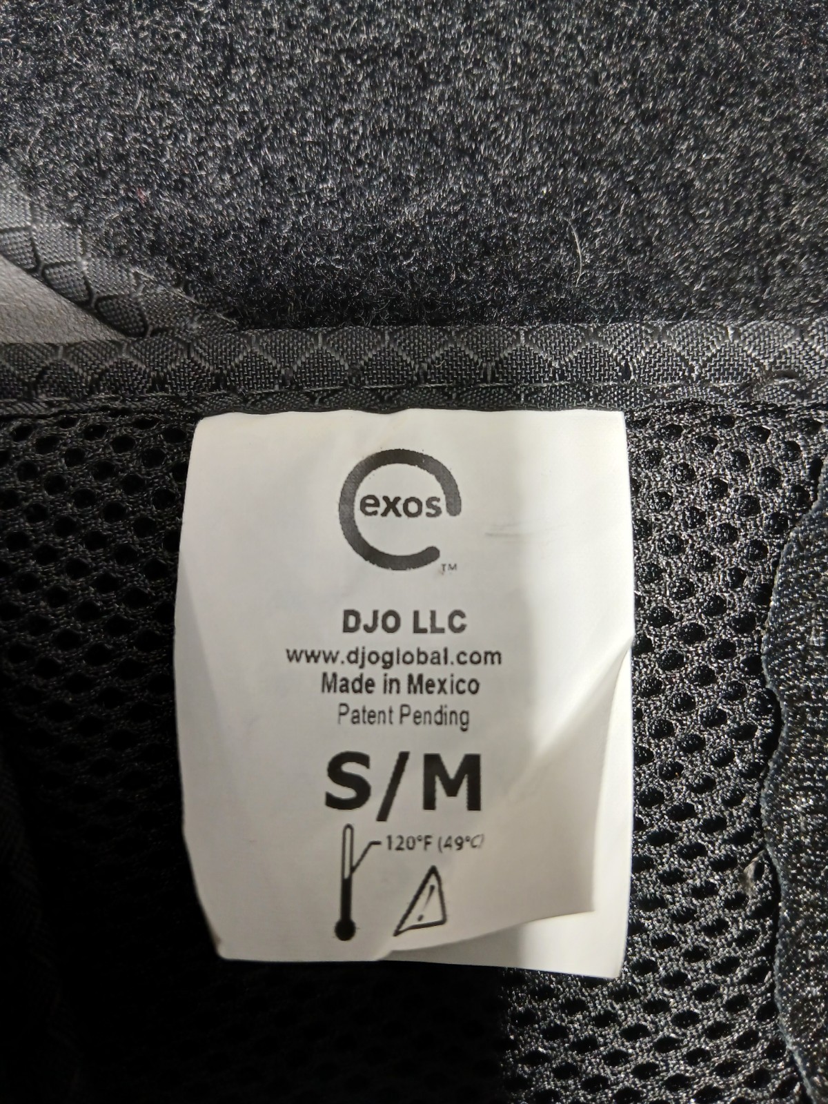 Exos Lumbar Boa Closure Back Brace Form II Size S/M Adjustable