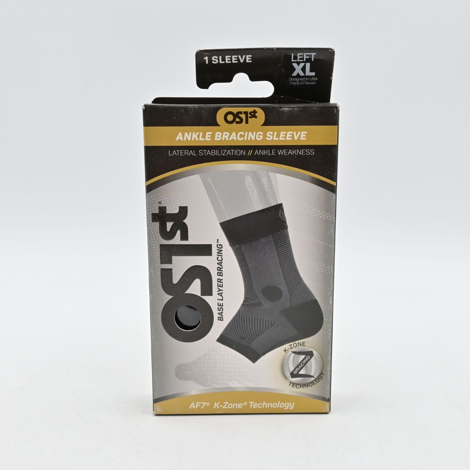 OS1st Ankle Bracing Sleeve XL Left Lateral Stabilization AF7