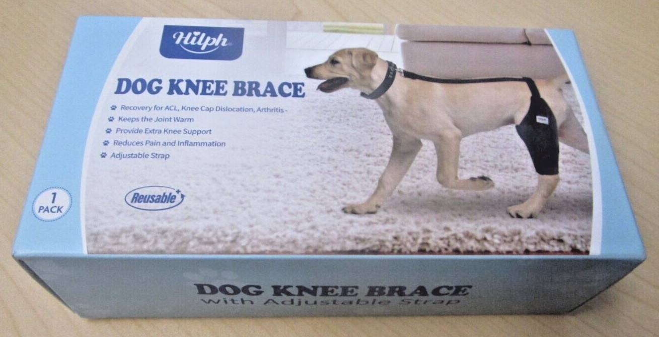 HILPH Dog Knee Brace For Support ACL Dislocation Arthritis Reusable 1 Pack
