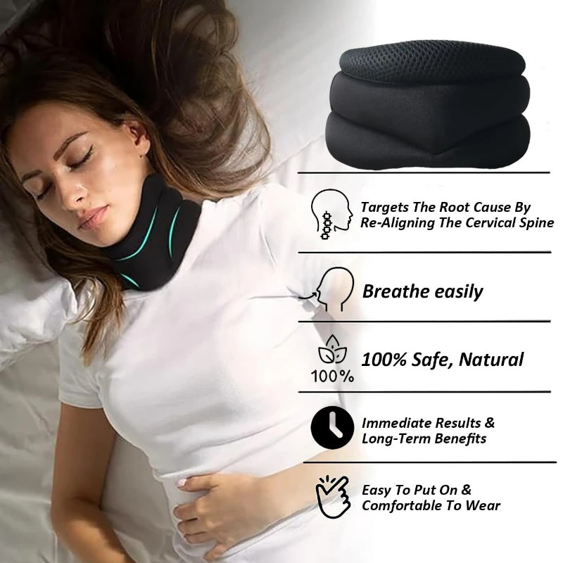 Neck Support Cervical Brace Adjustable Cervical Collar Soft Durable Foam for Rel