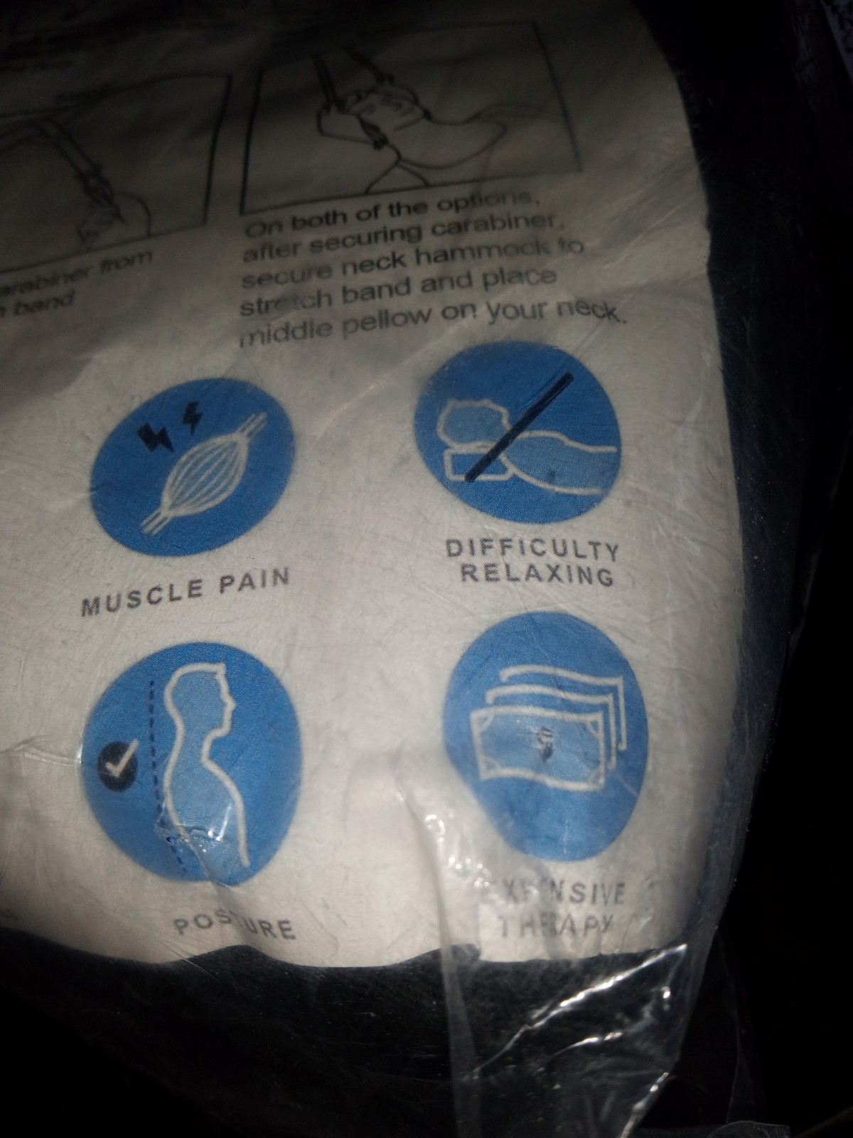 Head Hammock Neck Shoulder Therapy For Use On Door Jamb Or Railing New In Bag