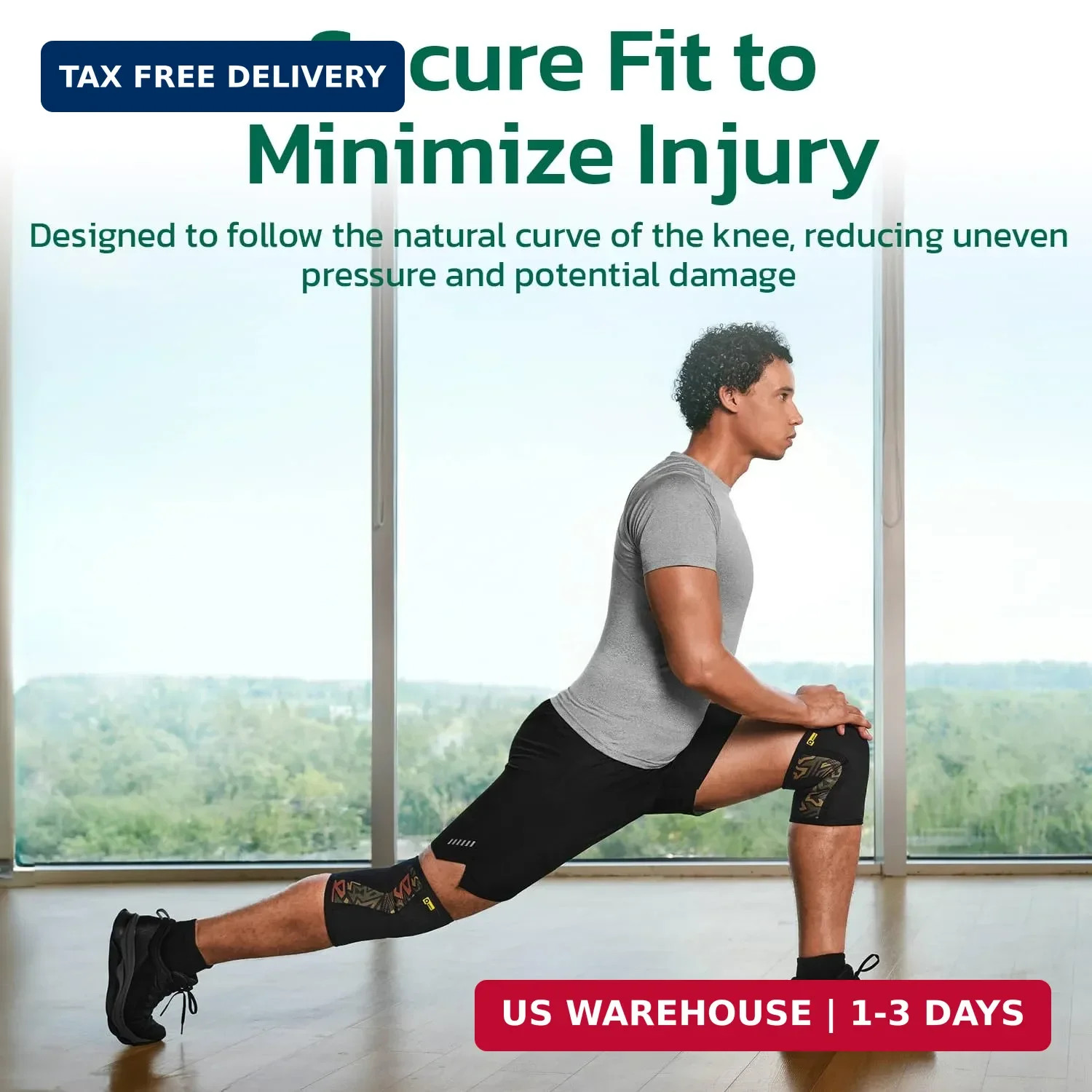 5mm Knee Brace For Women Men for Fitness, Weightlifting S (1 Pair) | Knee Suppor