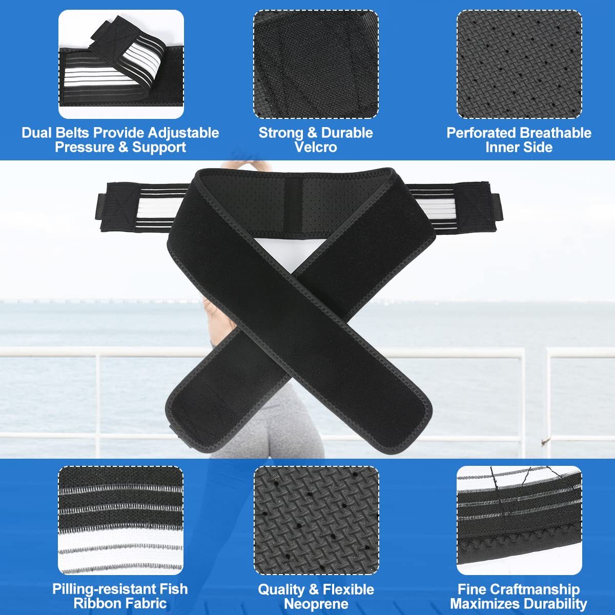 Sciatica Pelvis Lumbar Hip Pain Relief Lower Back Support Brace Men and Women