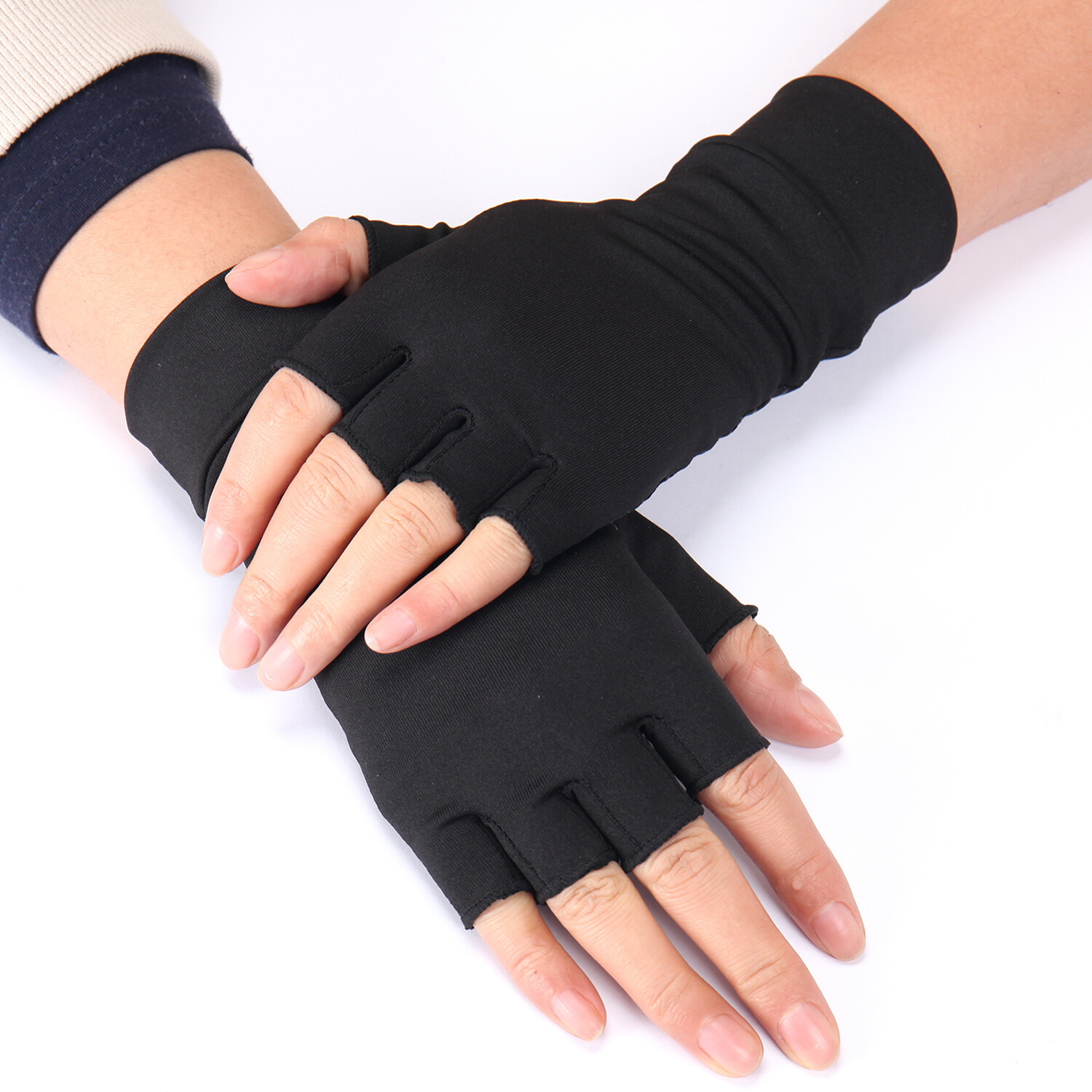 Copper Anti Arthritis Compression Gloves Wrist Support Hand Pain Relief Therapy