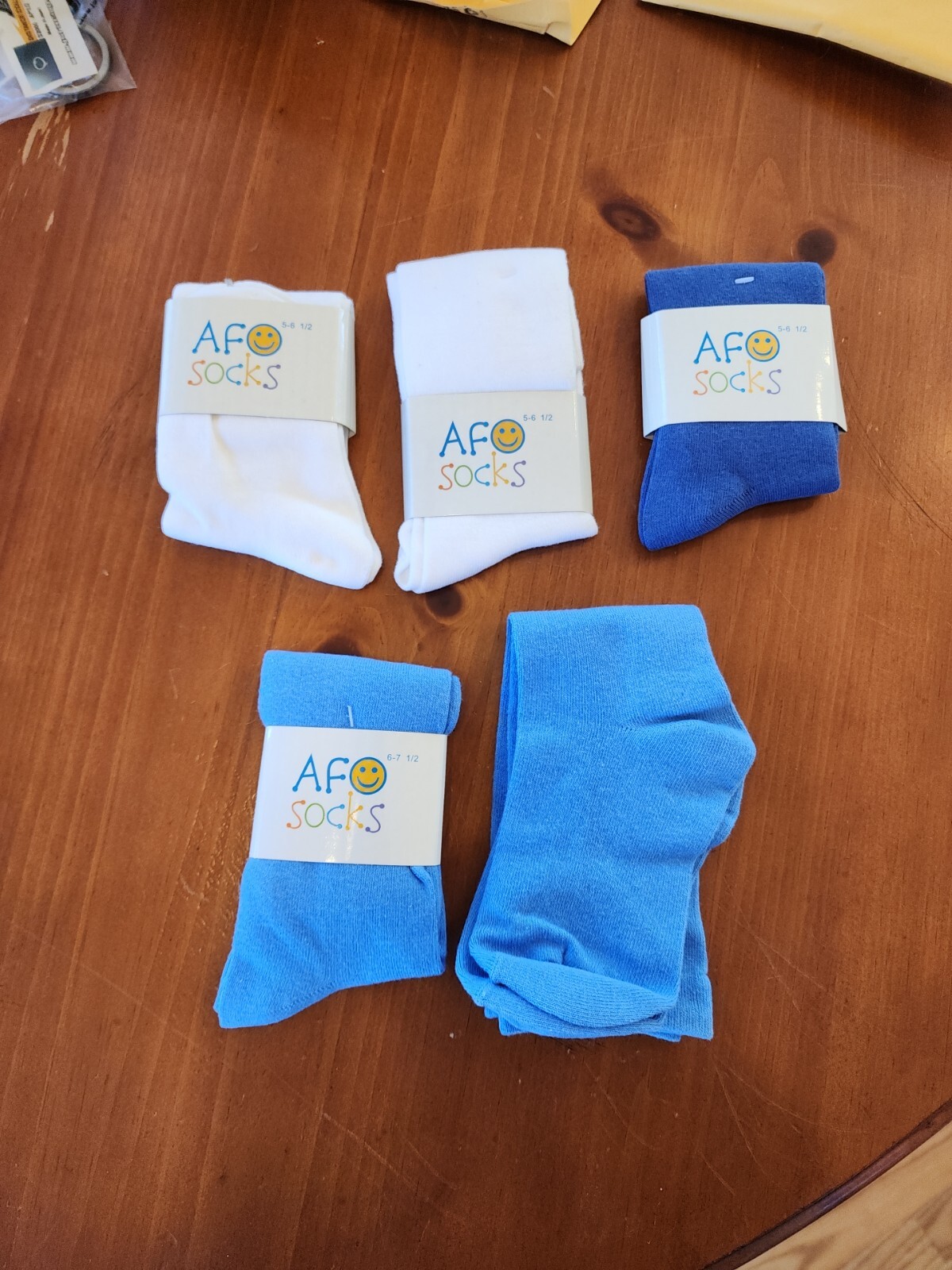 5 pair Original AFO Socks Child AFO 3 Pair 5-6 1/2 ~ 2 Pair 6-7 1/2 New