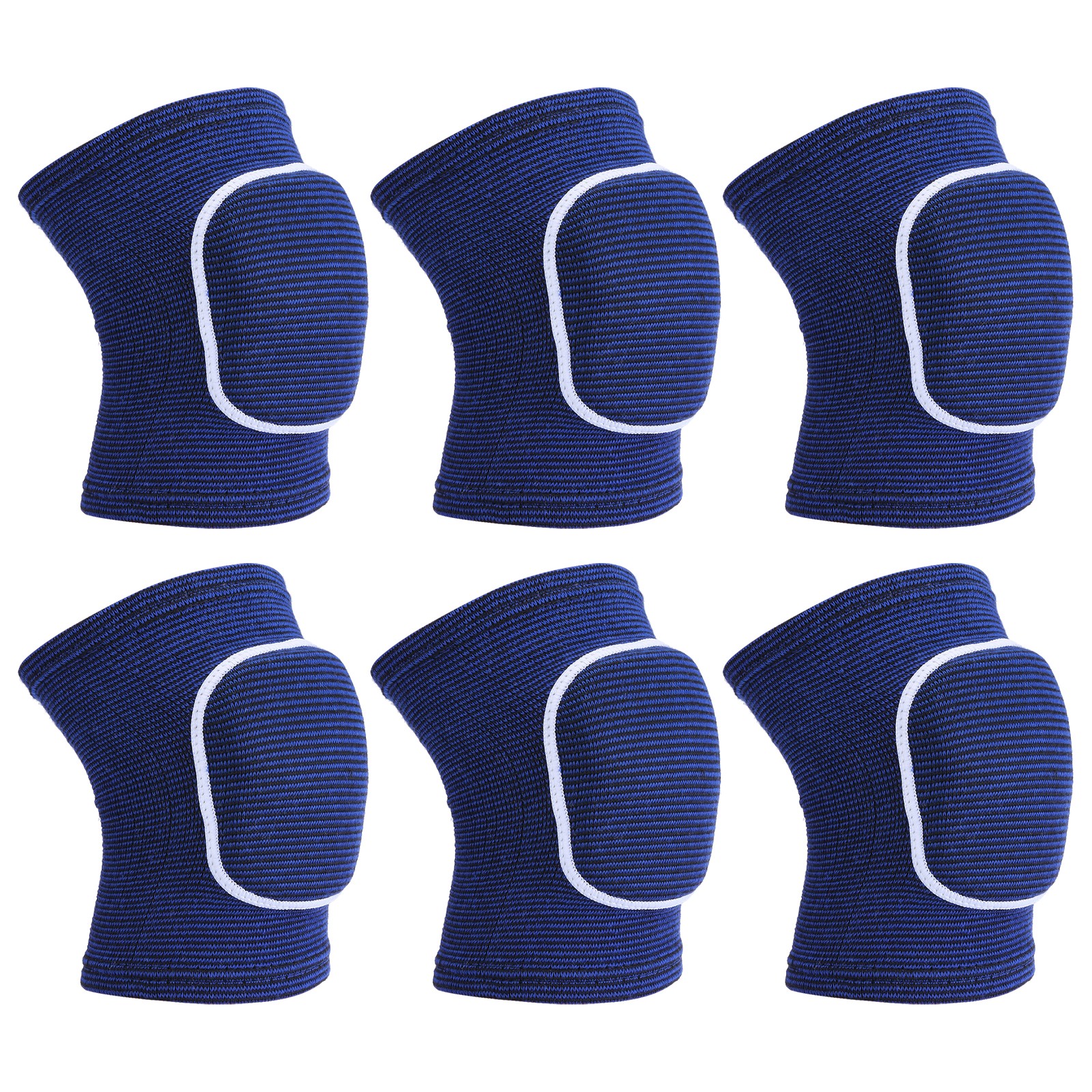 3 Pairs S Dance Knee Pads Volleyball Protective Sponge Brace Blue