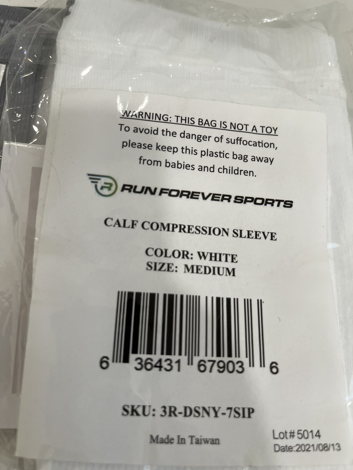 2 Calf Compression Sleeves Unisex Footless Compression Socks Shin Splints Med