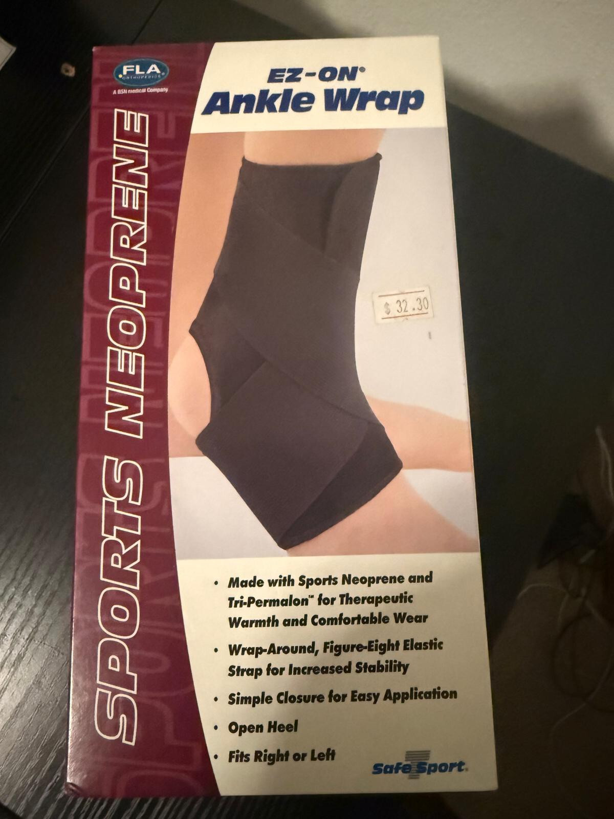 FLA Orthopedics EZ – On Ankle Wrap – Open Heel