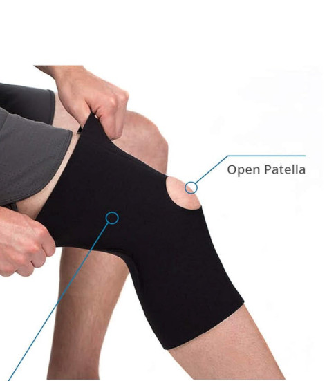 FitPro Knee Brace Compression Sleeve with Open Patella, Medium 2580