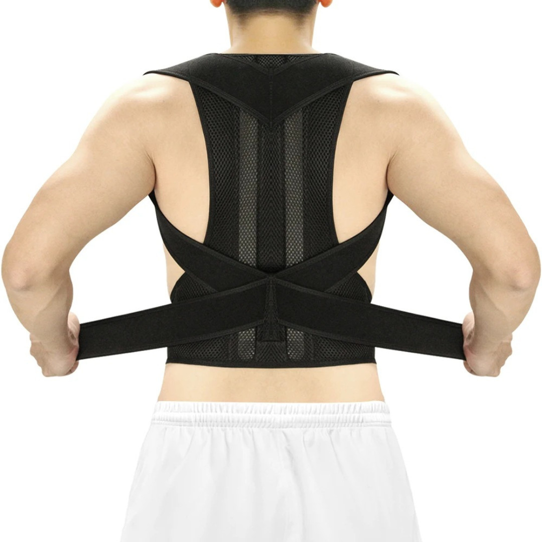 Adjustable Posture Corrector Low Back Support Shoulder Brace Belt for Men Women