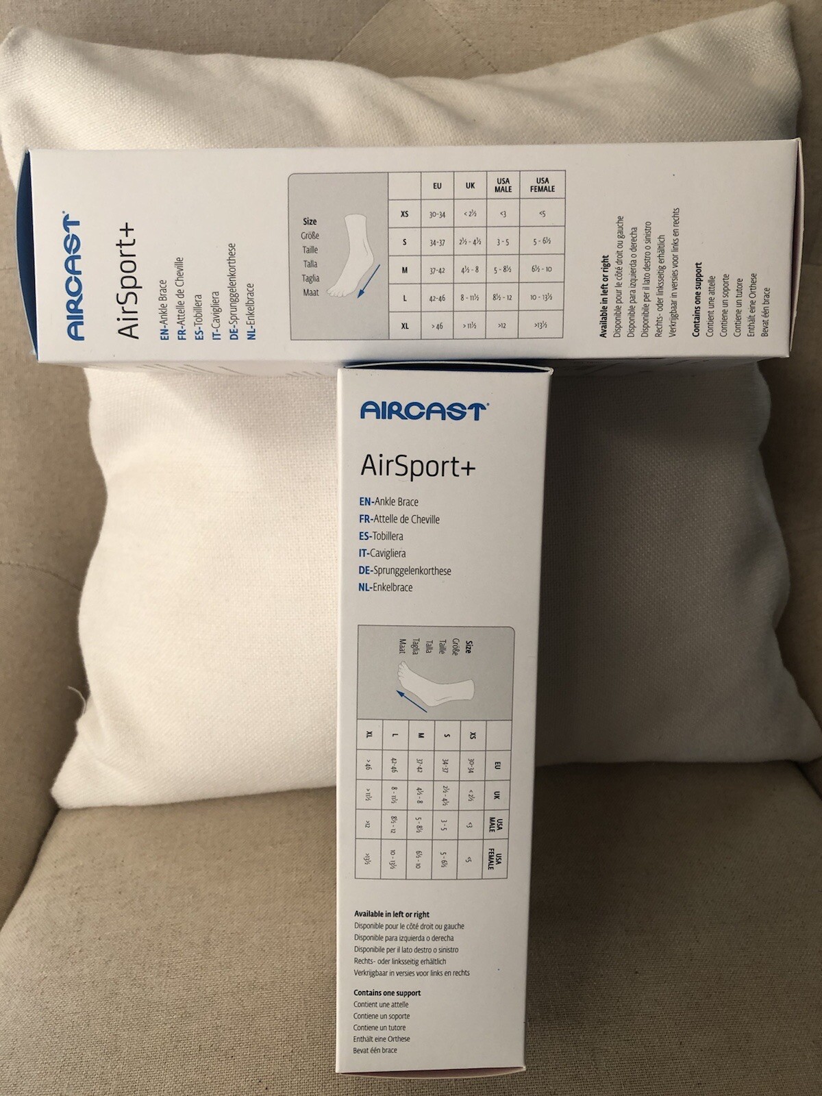 Aircast AirSport plus Ankle Brace Small Right Brand New