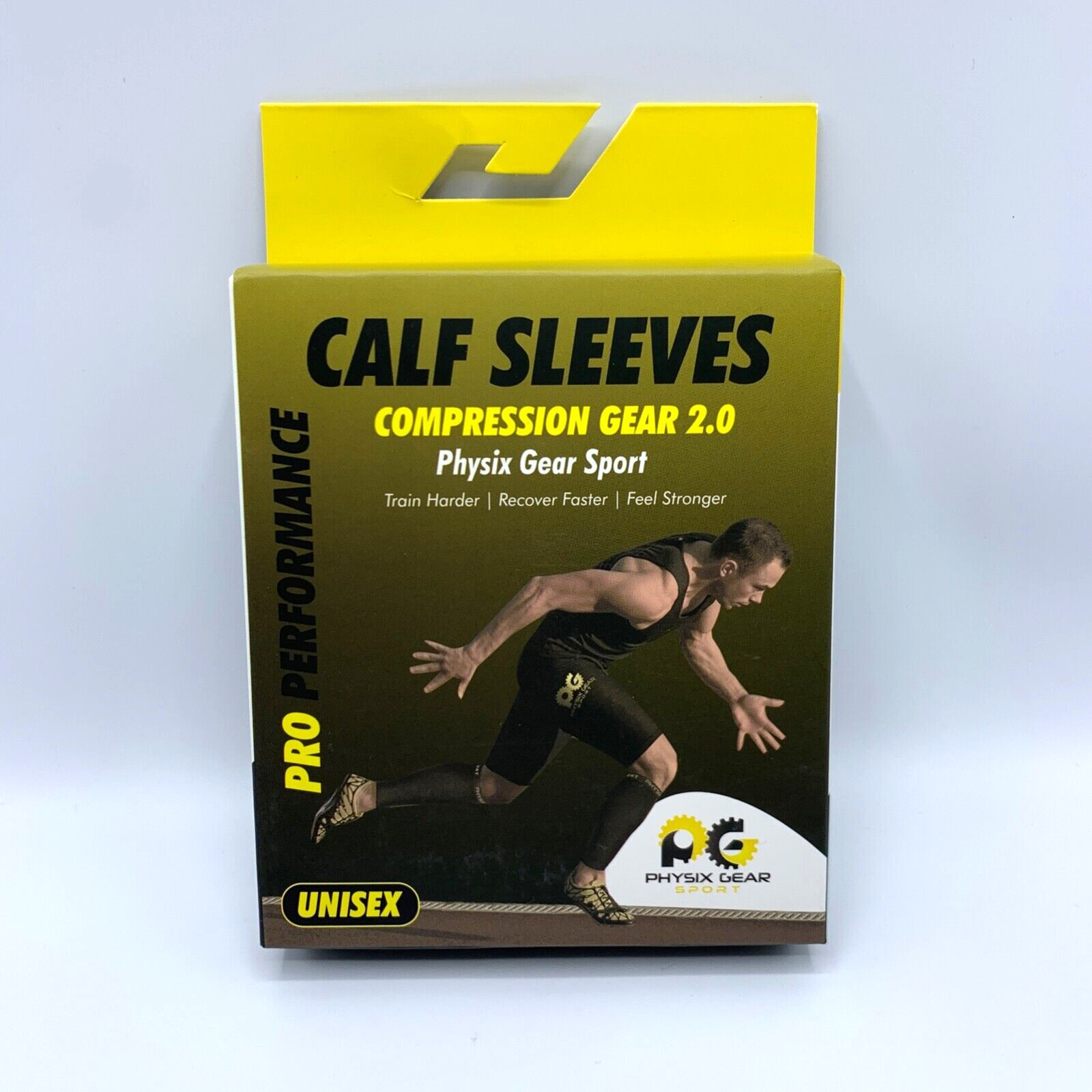 Physix Gear Sport Calf Sleeves Compression Gear Walking Training Working Out NEW