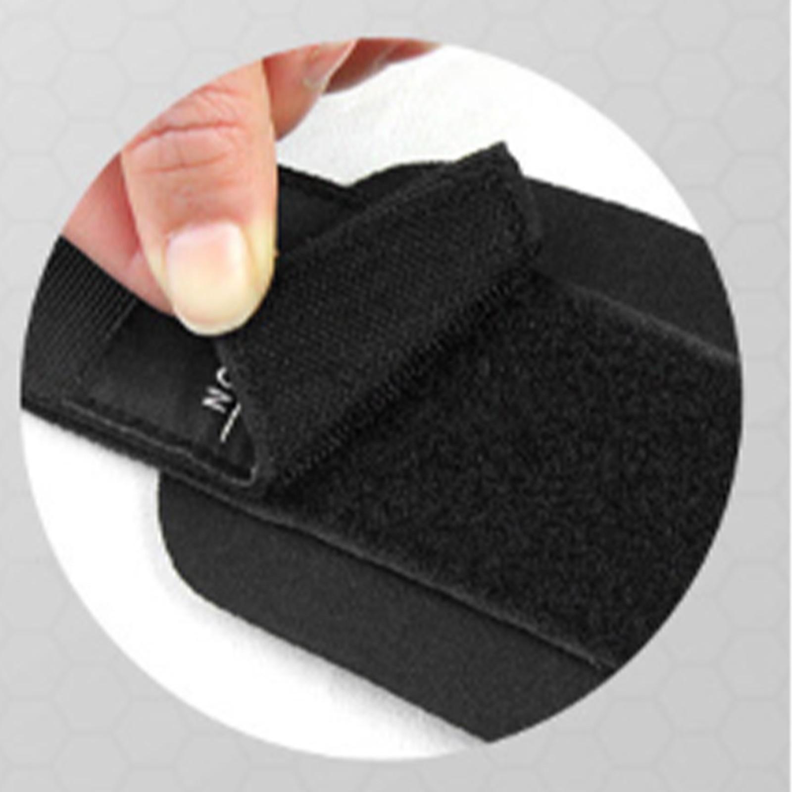 2PCS Anti Slip Weightlifting Wrist Strap For Fitness Black SCIT