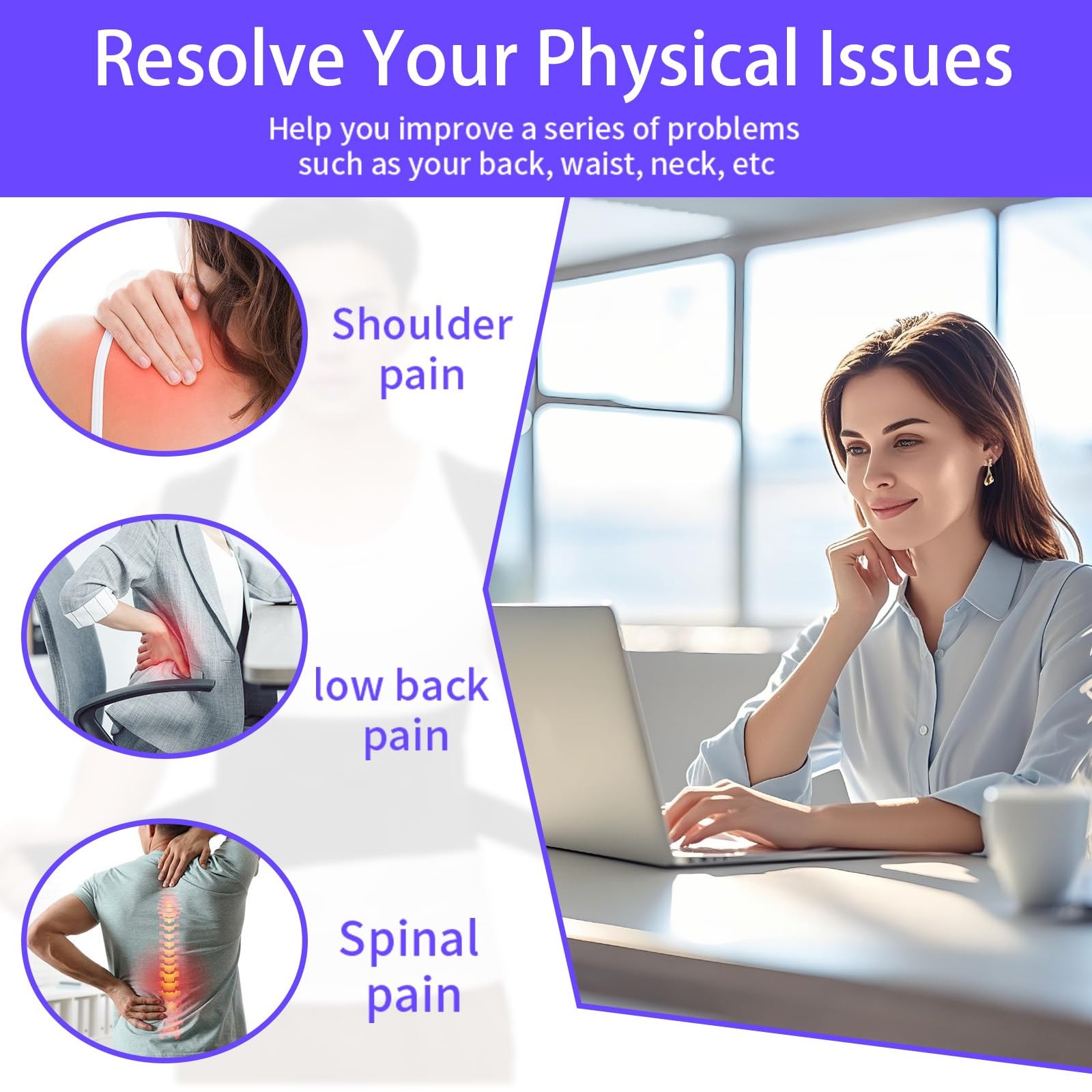 Adjustable Posture Corrector Full Back Support For Men And Women Pain Relief New