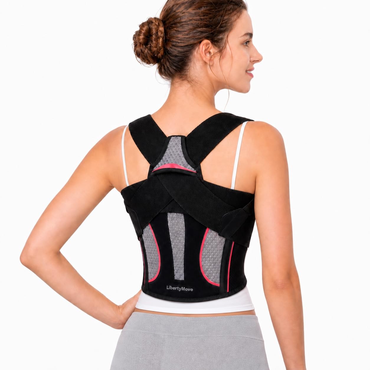 Posture Corrector for Women, Adjustable Upper Back Brace with Wide Shoulder S…
