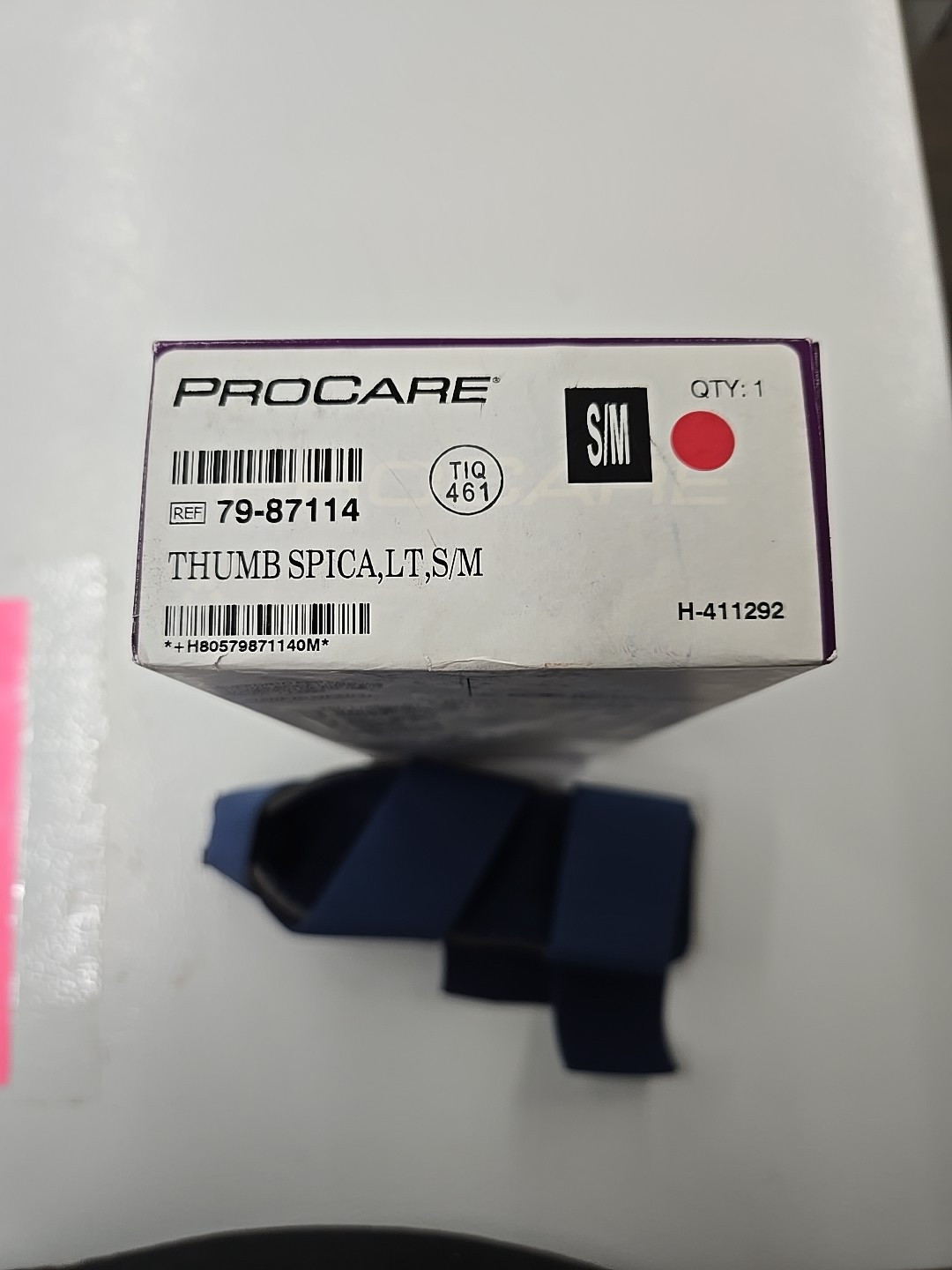 DJO PROCARE THUMB SPICA LT S/M NEW 79-87114