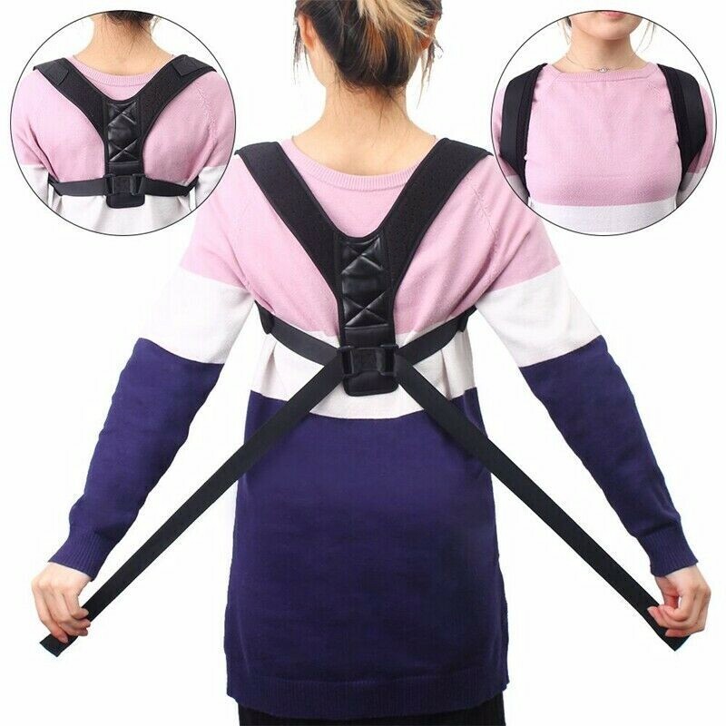 Copper Compression Posture Corrector for Men and Women Back Brace Support – M/L