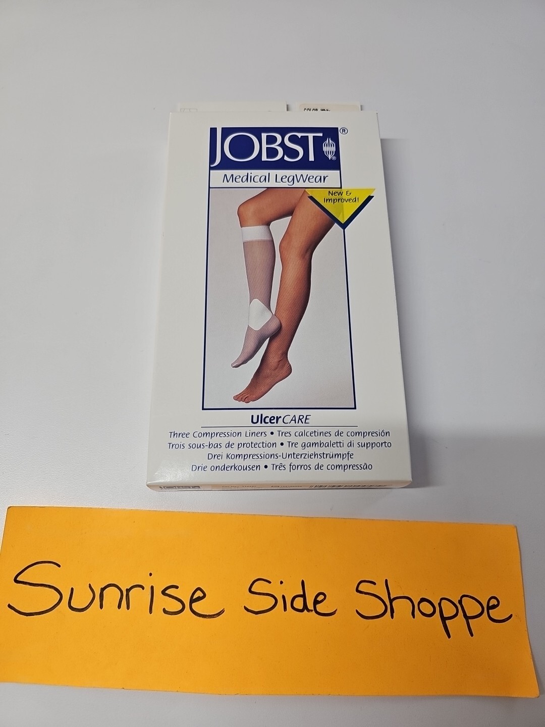 JOBST UlcerCare 3 Compression Liners Knee High Closed Toe White Size Large NIB