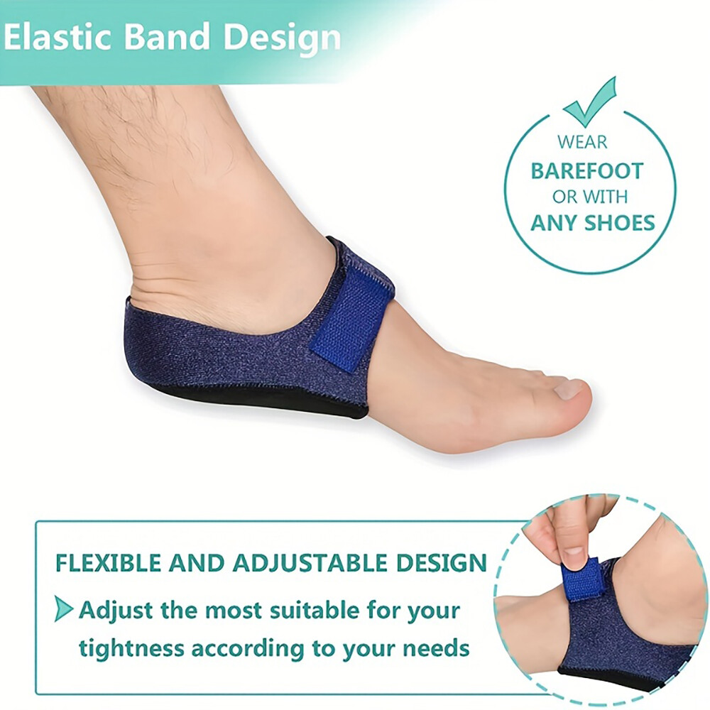 Heel Protector Cushion Cups Pads Plantar Fasciitis Wrap Arch Support Foot Brace