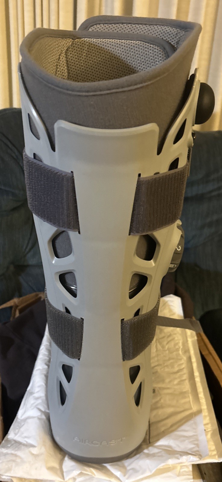 Aircast Airselect Standard Large Walker Cast/Boot 01EF-L Gray Right Foot Adult