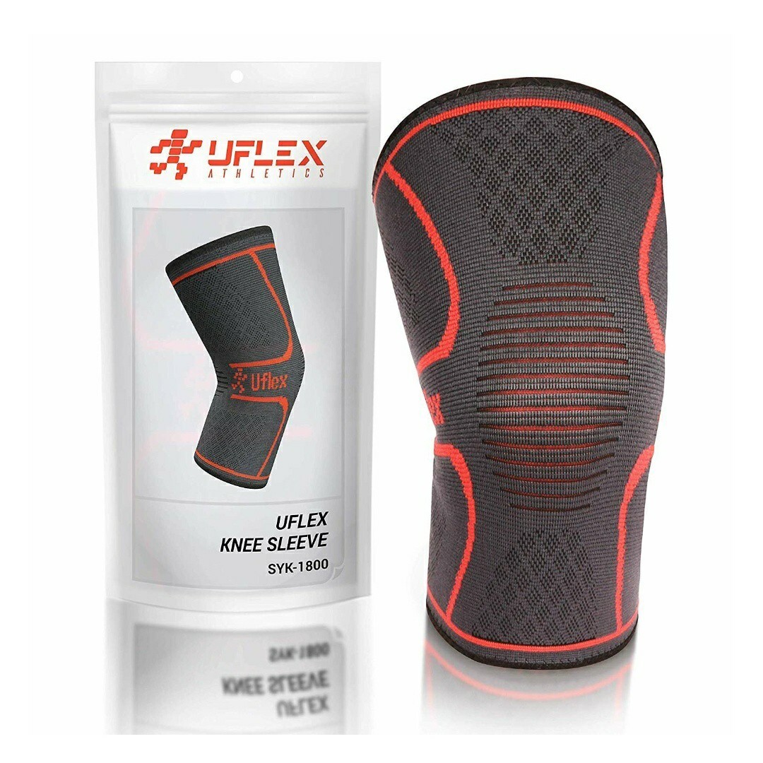 UFlex Athletics Knee Compression Sleeve Support Unisex Size SMALL – 1 piece NIB