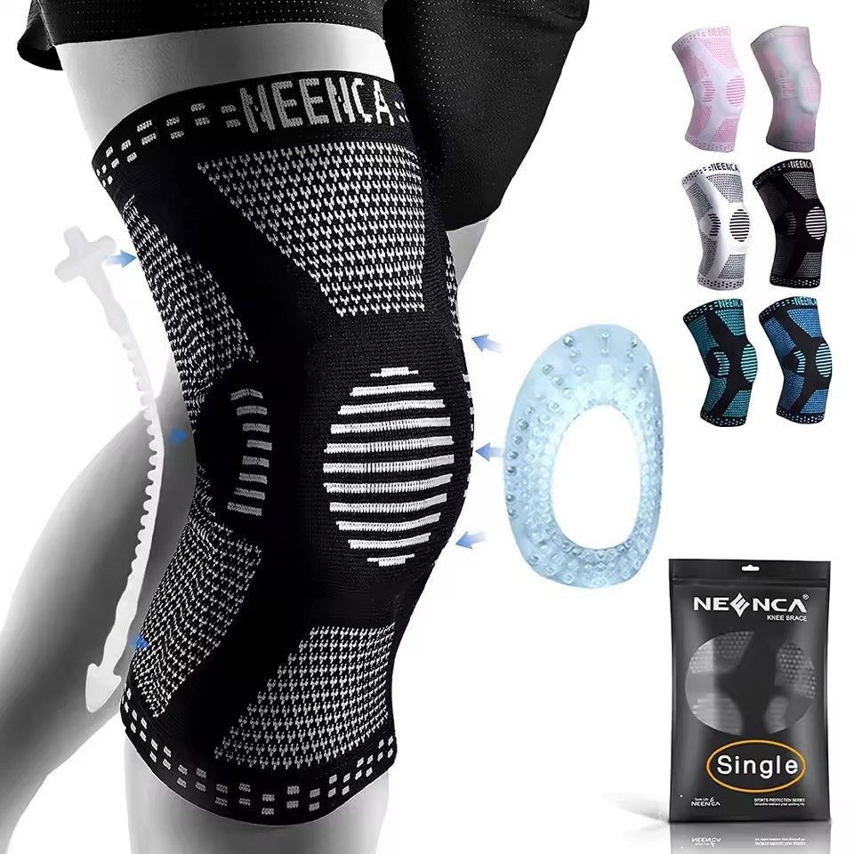 NEENCA Copper Knee Brace Knee Support with Patella Gel Pad &Side Stabilizers