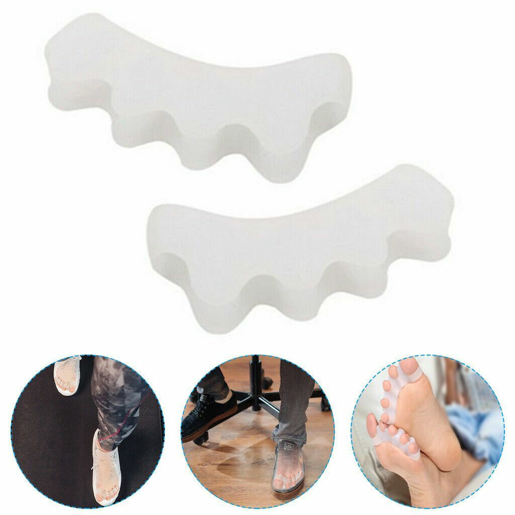 2-4Pcs Bunion Corrector Hammer Toe Straightener Splint Orthopedic Brace Silicone
