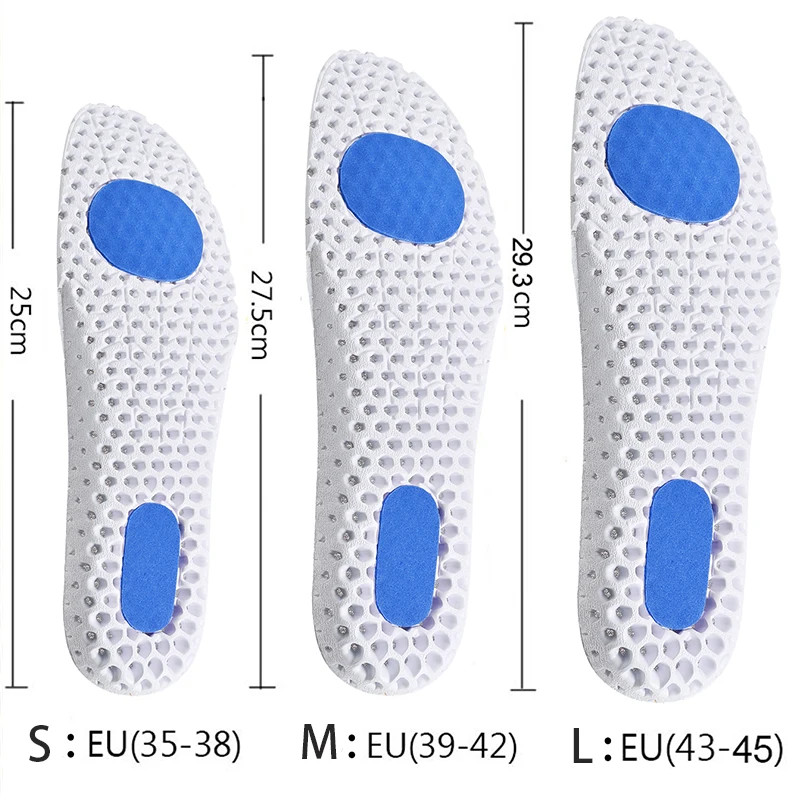 Sports Insole Shock Absorption Insoles For Shoes Wear Resisting Breathable Deodo