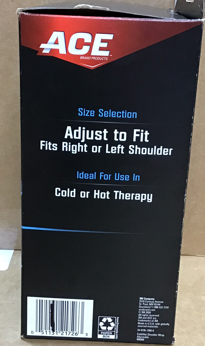 ACE Adjustable Reusable Shoulder Wrap Cold/Hot Therapy C22