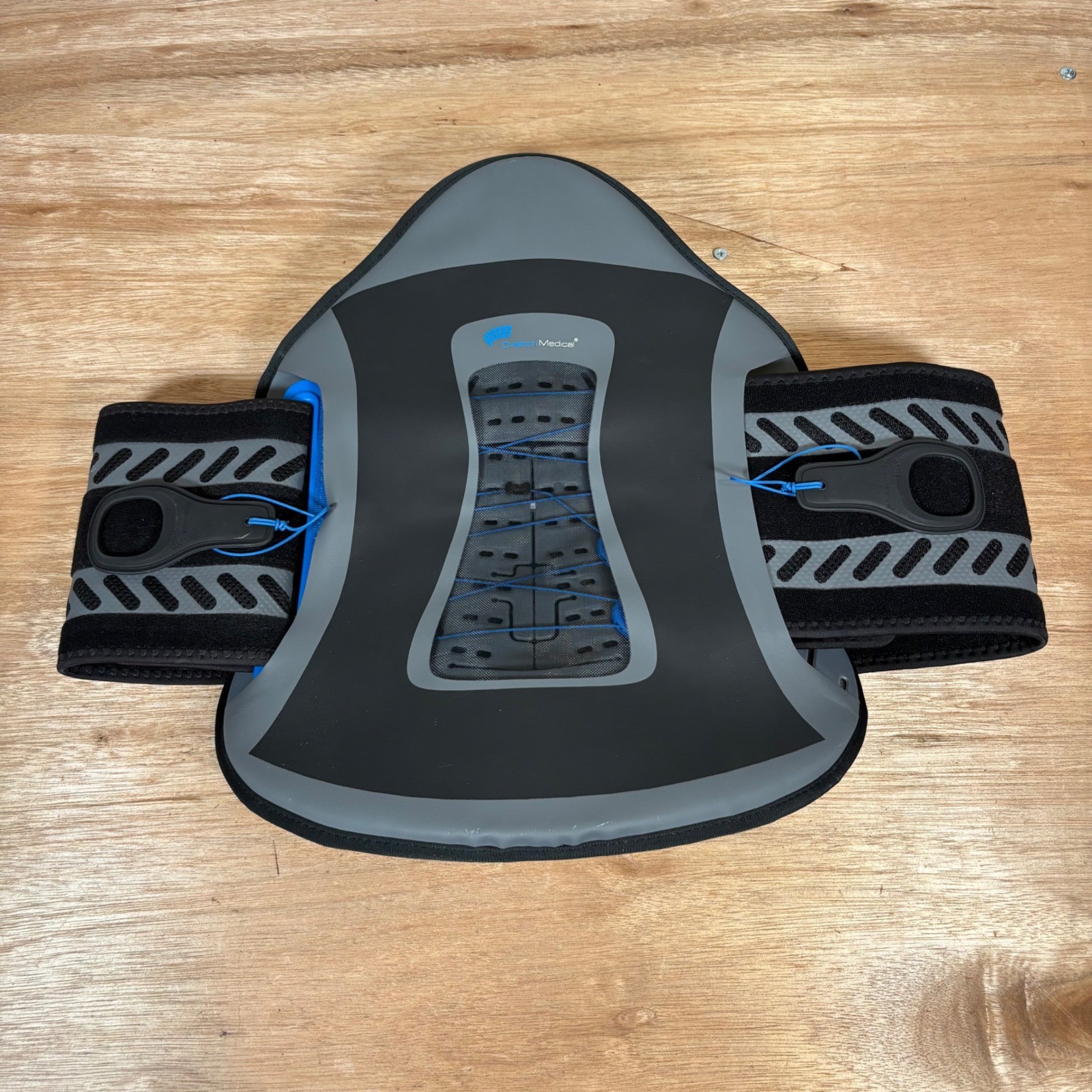 Ovation Medical Nu-Form Universal Back Brace Lumbar Support 20140S Black Grey