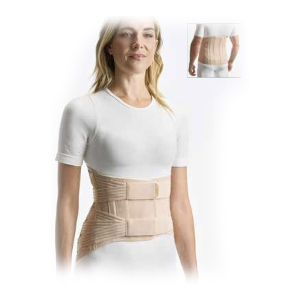 FGP Lumbar Band Semi-rigid Corset Fabric Lombofixo FIT Women Beige