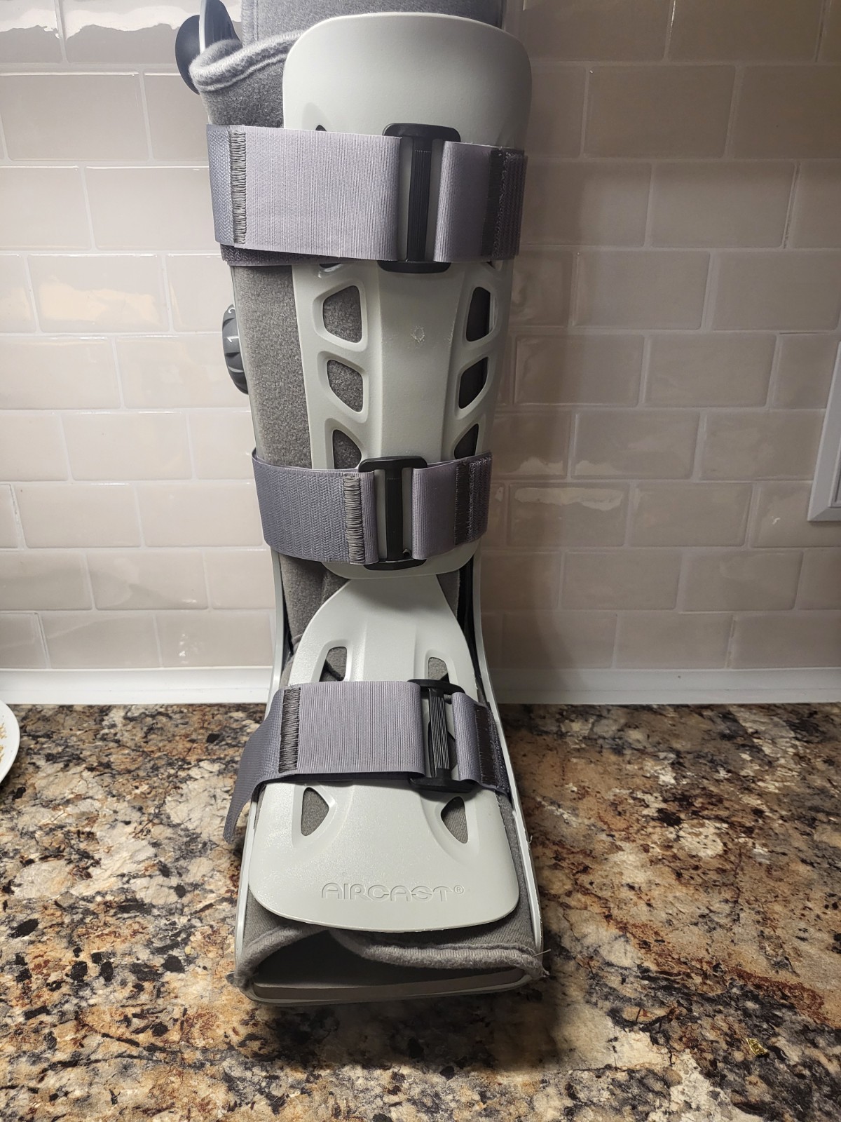 Aircast Softstrike Air Pump Walking Boot, Cast for Broken Sprained Ankle, Large