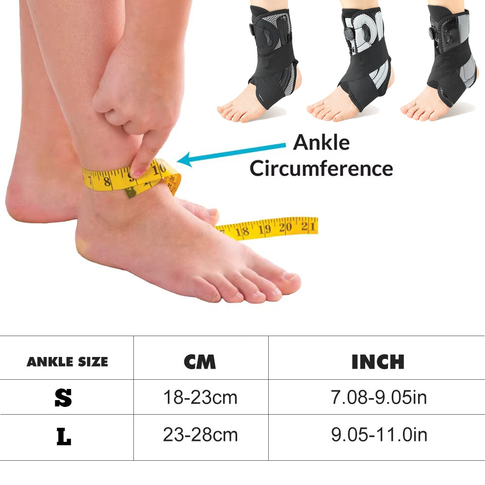 Men&Women Stabilising Ankle Brace Support Boa Closure Sprain Arthritis Bone Wrap