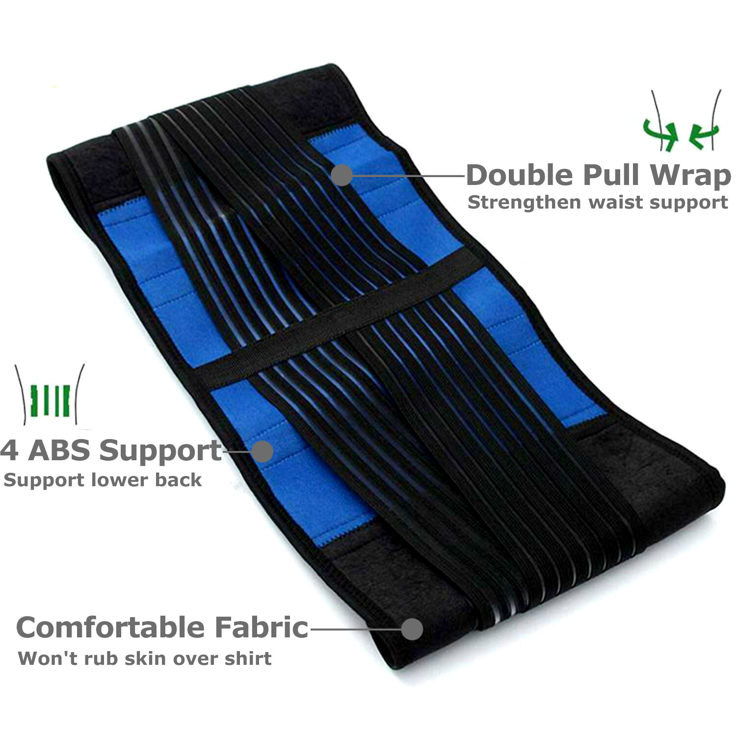 Adjustable Lumbar Support Lower Waist Back Belt Brace Pain Relief For Men Women