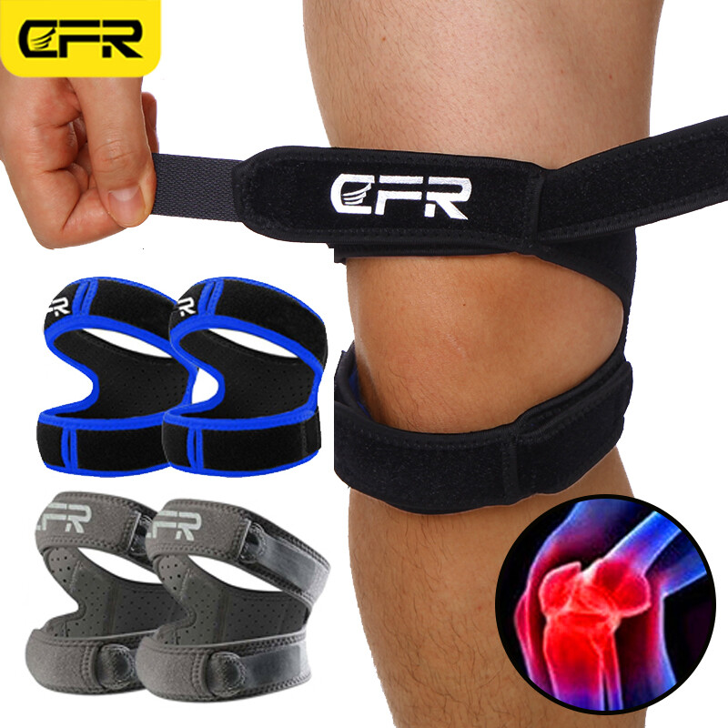 Silicone Knee Support Brace Sport Strong Meniscus Protection Compression Strap