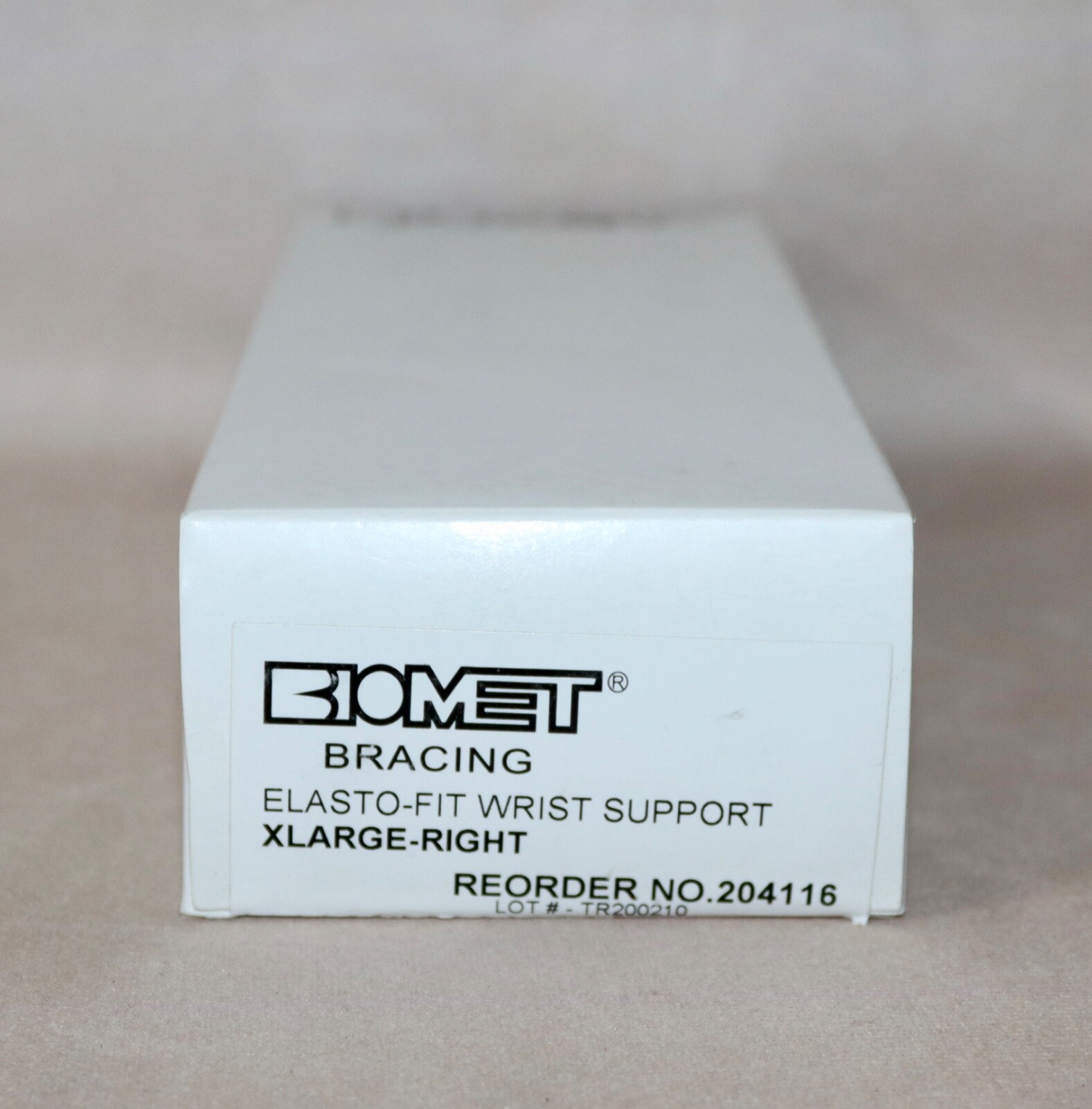 Biomet Bracing Elasto Fit Wrist Support ~ Adult Right XLarge ~ Beige #204116 NEW