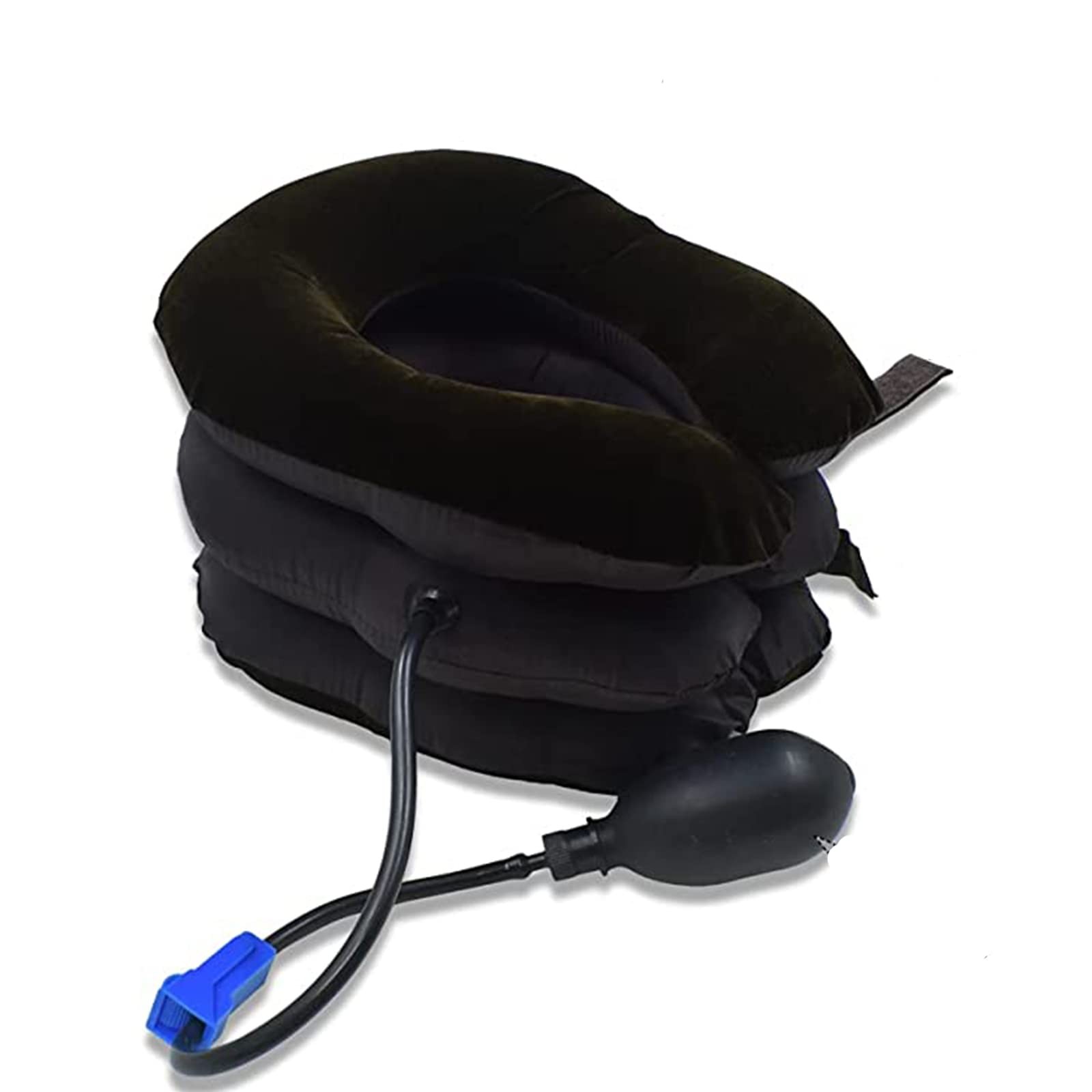 Instant Neck Pain Relief Inflatable Cervical Traction Device & Support, Brown